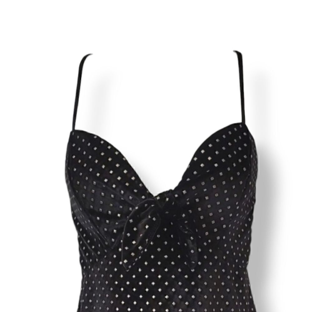 NEW Show Me Your MuMu Constance Studded Velvet Mini Dress in Black Size Small - Picture 5 of 12